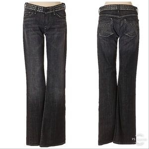 7FAM 7 For All Mankind Gray Rivet Waist Jeans 26